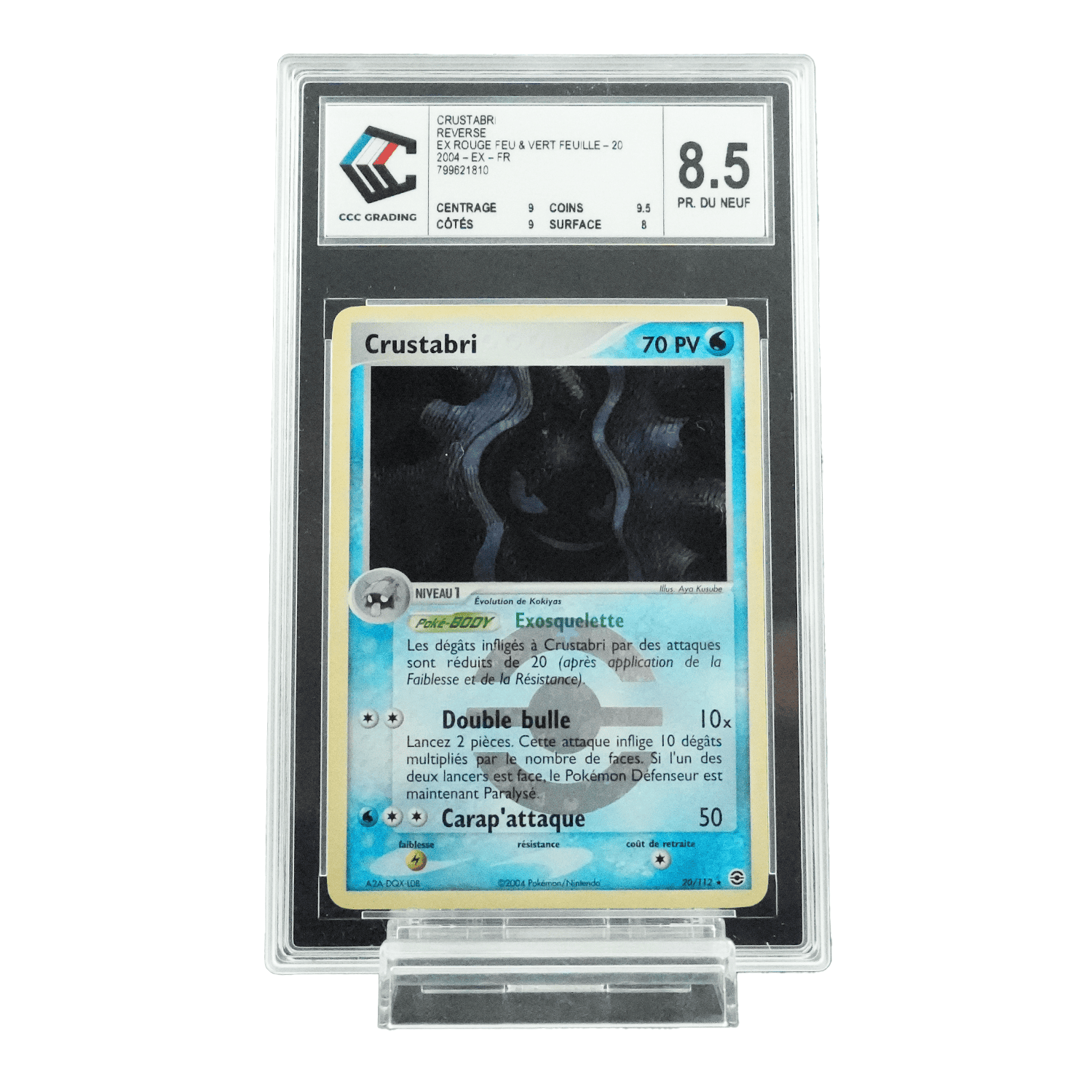 Crustabri Ex RFVF Rare Reverse Pokeball CCC 8.5