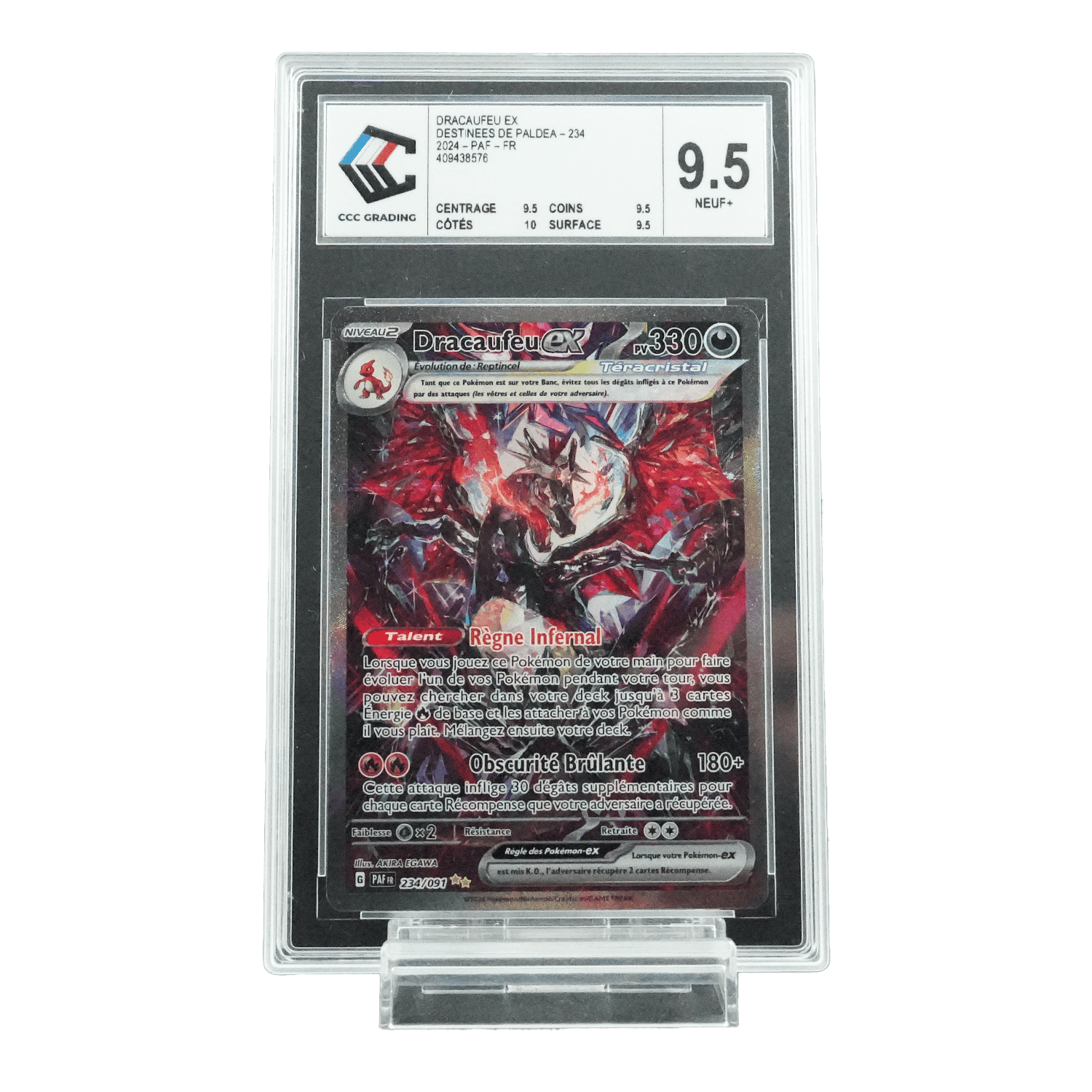Dracaufeu EV4.5 Secrète Alt CCC 9.5