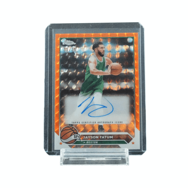Jayson Tatum Topps Chrome Basketball 2024 Auto 01/25