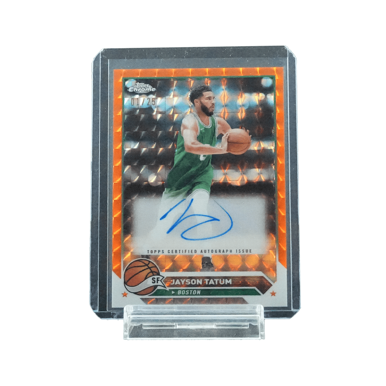 Jayson Tatum Topps Chrome Basketball 2024 Auto 01/25